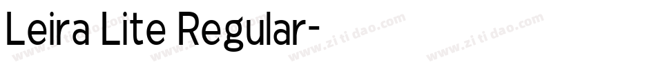 Leira Lite Regular字体转换